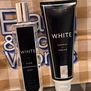 Very Rare! White Bath & Body Works Mist and Cream Duo
